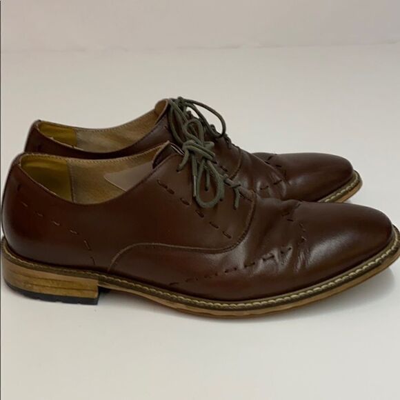 EUC English Laundry Brown Wingtips Sz 10 B42 - Picture 1 of 10